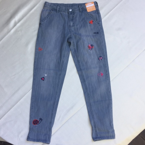 Gymboree Indigo Dye Embroidered Jeans.18133 - Picture 4 of 5